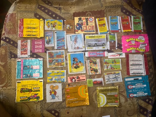 Vintage kaugummiverpackungen - vintage,