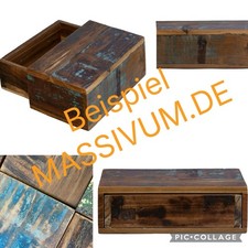 Nachttische Nachttisch Schublade Versteckt Massivum Echtholz Holz Altholz Wood