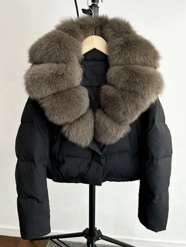 Luxus daunenjacke schwarz - luxus,