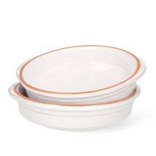 2er Set Cazuela WEISS Ton-Schale Ille Ø 20cm Größe L Mittelalter Wikinger