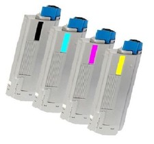 4 x Toner für OKI C9000 C9200 C9300 C9400 C9500 C3 C5 - XXL Cartridges