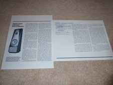 Thiel CS-3 Lautsprecher Review, 2 Seiten, 1984, Voll Test, Selten