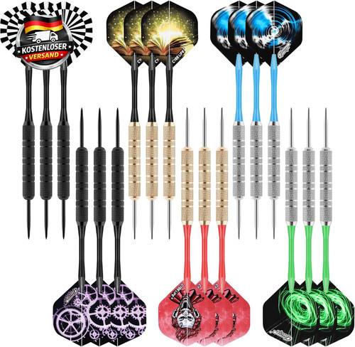 Steel dartpfeile set - steel, mit