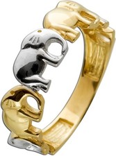 Elefanten Ring Gelbgold