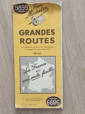 Michelin Karte 9899 Frankreich, Stand 1941 mit Demarkationslinie, gefaltet