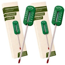 2 x Garten Boden Thermometer
