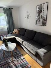 Ikea KIVIK 3er Sofa mit Récamiere (anthrazit)
