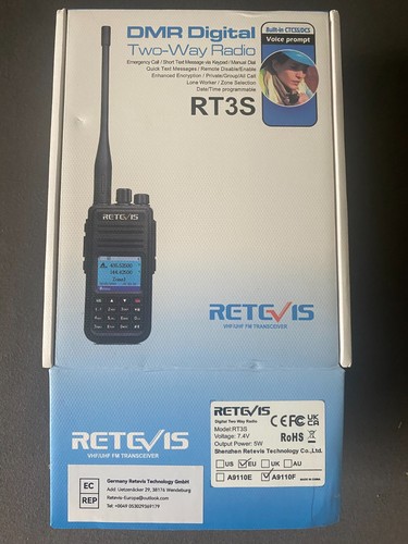 Retevis rt3s dmr walkie talkie - dmr,