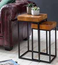 FineBuy 2er Set Beistelltisch