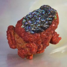 Toad Frosch Perle Geschnitzter