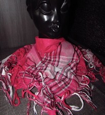  *~*~*  traumhaftes Tuch Dreieckstuch Lurex Fransen pink Neu  *~*~*