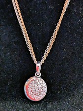 COLLIER Kette, Anker 585 Bicolor (Weißgold+Rosegold)41 cm + Weißgoldanhänger 585