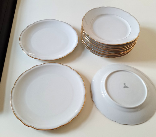 Goldrand speiseteller 2 - speiseteller, +