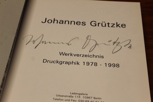 Signed johannes grutzke - signed,