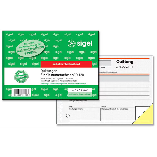 Sigel quittung für - sigel,