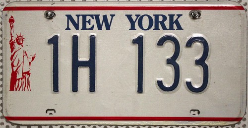New york nummernschild - new,