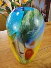 Luxus Vase Kristall Glas Kunst