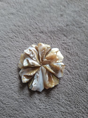 Brosche anstecknadel perlmutt - brosche,
