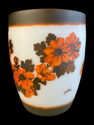 Galle glas vase - galle,