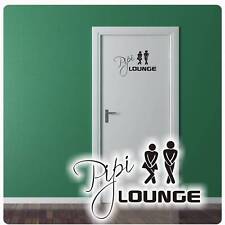 Türaufkleber Pipi Lounge Wandtattoo WC Toilette Tür Aufkleber Sticker T047  