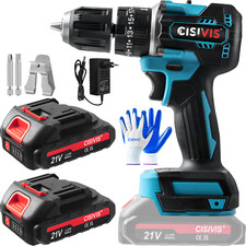 21V Akkuschrauber Set 3 in 1 Akku-Schlagbohrschrauber Bohrmaschine+2 Akkus DHL