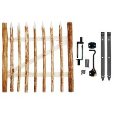 Pforte Zauntor Holzpforte 80/90/100/120cm Zaun Stakete Tor Gartentor Holztor 