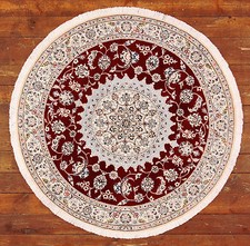 Orientteppich Echter Handgeknüpft Perserteppich (150 x 150)cm NEU Rund -  3203