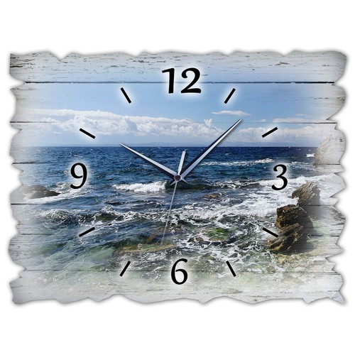 Holz wanduhr leise lautlos - bm,