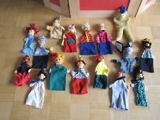 15 Handpuppen Puppentheater Kasperletheater Handarbeit 60er/70er Jahre