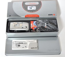 AGFA futura autofocus 3 APS Kamera in Original Metallbox mit Zubehör