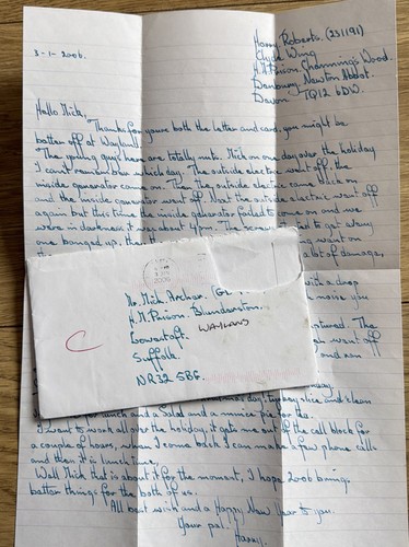 Einseitiger gefängnisbrief - einseitiger, a4