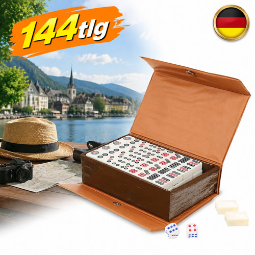 Mini mahjong spielset 144 - mini,