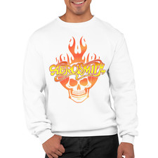 Aerosmith Totenkpof Konzert Rock band Bio Herren Pullover S-XXXL
