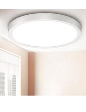 IAB LED Deckenleuchte Flach 18W Badezimmer Lampe Deckenlampe LED 4000K  (2 Stuck