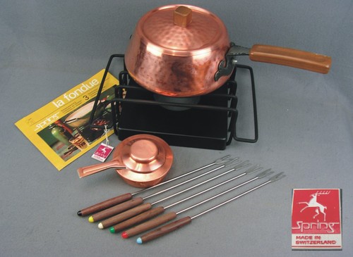 Fondue set spring - spring, switzerland