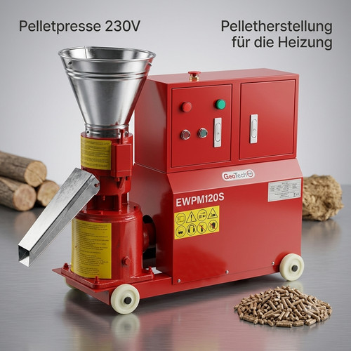 Pelletpresse 230v 45kg 3ps - pelletpresse,