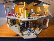Playmobil 9266 modernes Wohnhaus + Einrichtung + Viel Zubehör + OVP