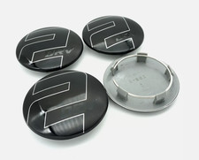 4x Wheelworld 2DRV Nabendeckel 69mm Z08-3 Schwarz Nabenkappen Felgendeckel - NEU