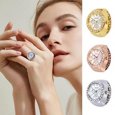 Bling Damen-Fingerring-Uhr