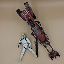 Star Wars Clone Trooper + Speeder Bike  (2002, Hasbro) 3,75“ (AF7291)