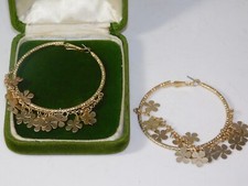 Nwt Groß Goldfarben Hoops