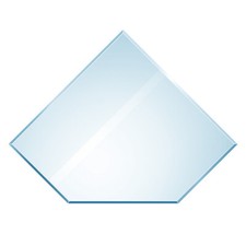 Kamin Glasplatte Diamant inkl