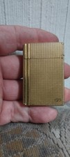 St. Dupont Ligne 2 Feuerzeug, Gold Linien, Original, Made in France