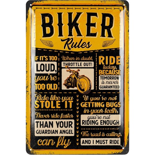Lanolu retro blechschild - retro,