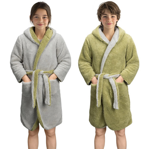 Kuschelfleece bademantel für - kuschelfleece,
