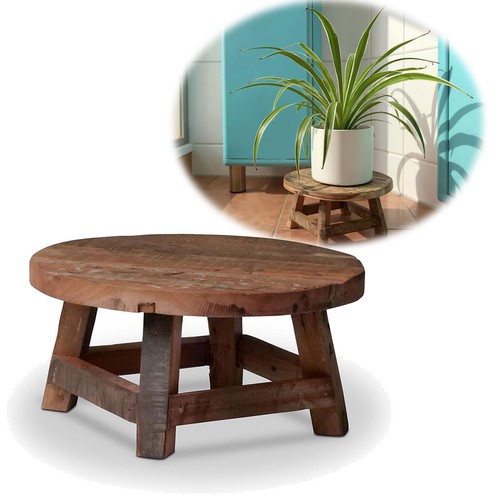 Holz pflanzenhocker 25x12cm - holz,
