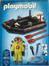 Playmobil City Action 4910 Kleinboot mit Tiefseetaucher Komplett mit Anleitung