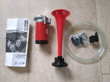 Signal Horn Kompressor Fanfare mit Zubehör und Anleitung