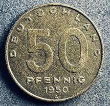 50 Pfennigs 1950 A DDR KM#4 K250125A