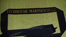 Mützenband, Technische Marineschule, Marine, Bundesmarine, Navy Tally Cap Ribbon